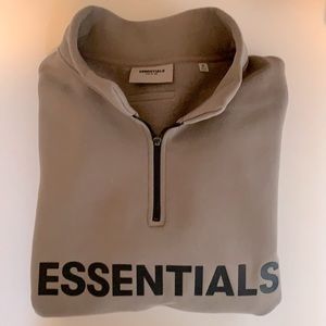 FOG - Fear Of God ESSENTIALS Cement Half Zip Sweatshirt